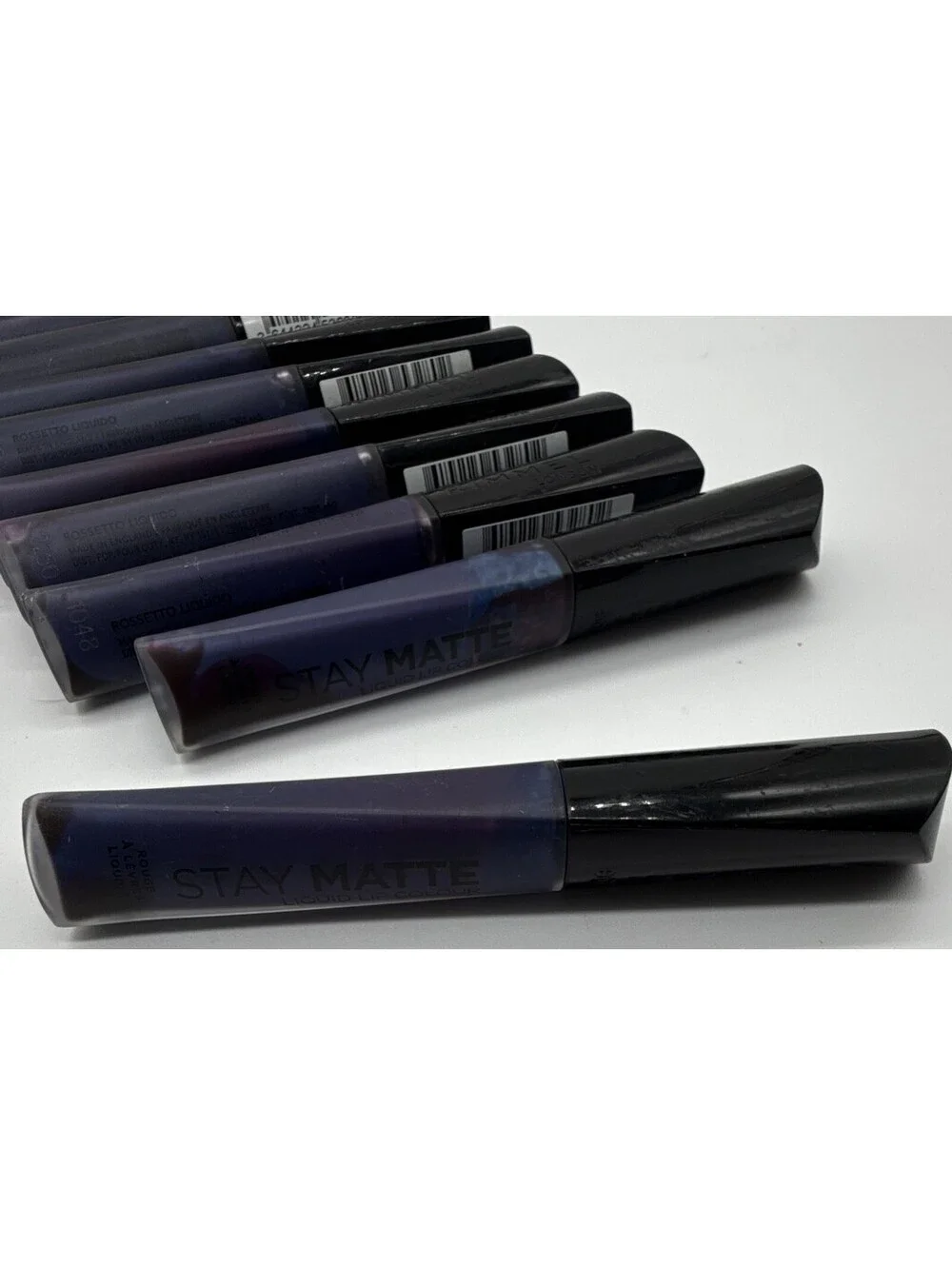 Lot of 10 Rimmel Stay Matte Liquid Lip Color 830 Blue Iris Matte 0.2 fl oz